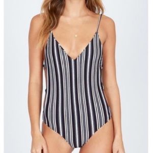 Society Amuse Honeysuckle One Piece Swimsuit NEW